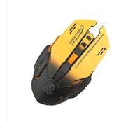 YBNKKUXKN Mouse da gioco wireless, mouse ottico ergonomico for computer portatile da gioco, 6 DPI regolabili fino a 2400 for molti dispositivi informatici(Geel)