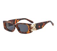 YBNKKUXKN occhiali sole Occhiali da sole for il ritorno a scuola for donne/uomini, montatura rettangolare piccola, protezione UV e accessori alla moda accessori moda(Tofu-gray)