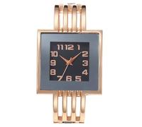 YBNKKUXKN Orologio Donna Orologio da Polso analogico al Quarzo da Donna, Bracciale Rigido di Lusso, quadrante Rettangolare Cavo, for la Fidanzata o la Moglie. Orologi(Rose Gold Black)
