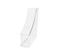 YBNKKUXKN Portariviste Portariviste verticale in plastica trasparente for scrivania, ideale for ufficio, casa e scuola porta libri