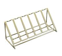 YBNKKUXKN Scaffale per Vini Decorazione portabottiglie da Parete, espositore for Bottiglie di Vino, Decorazione da banco for mobili da Cucina, contenitori for Alimenti e Bar Portabottiglie(Gold,Six)