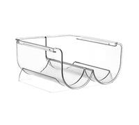 YBNKKUXKN Scaffale per Vini Piccolo portabottiglie Trasparente for Bottiglie di Vino, espositore for Bottiglie di Vino impilabile, scaffale Creativo Adatto Portabottiglie(Two Bottles)