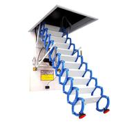 YBNKKUXKN Scale Estraibili Scala telescopica Attica Completamente Automatica elettrica in Titanio magnesio Pieghevole legale Pieghevole in Lega di magnesio Cuscinetto 1102 libbre Scala Pieghevole
