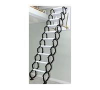 YBNKKUXKN Scale Estraibili Scala telescopica Attica Completamente Automatica elettrica in Titanio magnesio Pieghevole legale Pieghevole in Lega di magnesio Cuscinetto 1102 libbre Scala Pieghevole