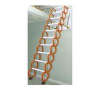 YBNKKUXKN Scale Estraibili Scala telescopica Attica Completamente Automatica elettrica in Titanio magnesio Pieghevole legale Pieghevole in Lega di magnesio Cuscinetto 1102 libbre Scala Pieghevole
