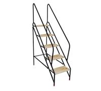 YBNKKUXKN Sgabellos Sgabello for scale da piscina, sedia for scale a doppio uso, scala con braccioli, piattaforma alta for ufficio, casa, biblioteca, soffitta Scalini(Five Step)