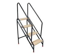 YBNKKUXKN Sgabellos Sgabello for scale da piscina, sedia for scale a doppio uso, scala con braccioli, piattaforma alta for ufficio, casa, biblioteca, soffitta Scalini(Four Step)