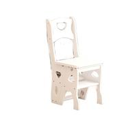 YBNKKUXKN Sgabellos Sgabello for scale in legno massello con pedale largo antiscivolo, scala pieghevole multifunzione adatta for spazi domestici interni Scalini(Wit)