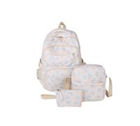 YBNKKUXKN Zaino Set di 3 Zaini con Fiocco, alla Moda, Floreali, Zaino da Viaggio in Nylon, Borsa for Laptop, Perfetto for Viaggi, Scuola e Lavoro. Cartella(Blauw)