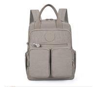 YBNKKUXKN Zaino Zaino Casual alla Moda, Resistente all'Acqua con Tasche Multiple for la Scuola, i Viaggi, l'università, all'aperto, Zaino for Laptop for Uomini e Donne Cartella(Kaki)