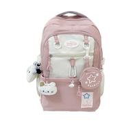 YBNKKUXKN Zaino Zaino Dopamine di Grande capacità, Elegante e Versatile, Borsa for Laptop Preppy, Perfetta for Il Ritorno a Scuola e i Viaggi Cartella(Roze)