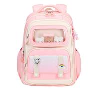 YBNKKUXKN Zaino Zaino Scolastico Dream Girl con Simpatico Orsetto, Set di Borse for Studenti, Borsa for Tutoraggio Cartella(Roze,Set)