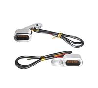 YBVDCXP luce segnalazione moto 2 indicatori di direzione a LED per moto, ambra, piccola lampada, luce marcia bianca per Sportster XL 48 72 1200 883 04-21