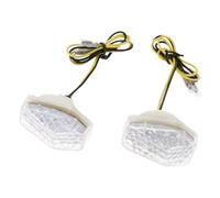 YBVDCXP luce segnalazione moto Coppia di indicatori direzione universali per moto per Suzuki GSXR K1-K4 SV600/1000 per BANDIT 600S/12005 DL650