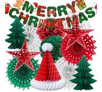 YBwanli Decorazioni Natalizie per la Casa, Festoni e Addobbi per Albero e Camino - Ideale per Decorazione Domestica, Riutilizzabile