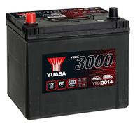 YBX3014 SMF BATTERIA AVVIAMENTO AUTO YUASA 60AH EN 500A 12V 232x175x225mm SX
