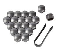 YBZYBSV 20 Pezzi Copridadi Ruota per Mazda CX-5 2012-2017, Tappo Bullone Antifurto Copri Bulloni Ruota Tappi a Vite RuotaTappi a Vite Ruota,17mm-Grey