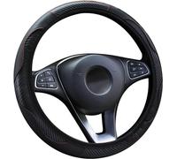 YBZYBSV Coprivolanteper Auto per Renault Captur 2018-2023, Pelle Copri Volante Copertura di Volante Coprivolante Traspirante Copri Volante per Auto,Black