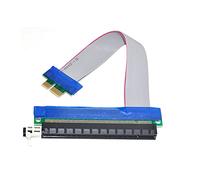 YC CY PCI-E 1 x A 16 x prolunga Cavo Adattatore convertitore Extender Riser Flex 20 cm