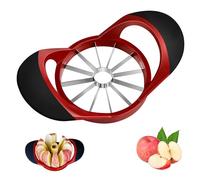 YC Kitchen Affettatrice per mele, snocciolatore per mele, in acciaio inox, con 12 lame super affilate, taglierina e snocciolatore leggero con manico antiscivolo