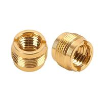 Ycauty Adattatore microfono da 3/8 a 5/8 pollici, design durevole | Materiale in alluminio, filettato per stabilità, facile montaggio manuale, adatto per supporti microfonici