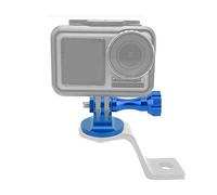 Ycauty Base adattatore per action camera, in lega di alluminio, blu | Connessione versatile, resistente alla ruggine, perfetta per la fotografia.