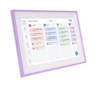 Ycauty Calendario digitale intelligente ad alta risoluzione da 10,1 pollici con diagramma interattivo delle faccende per casa e ufficio viola