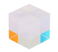 Ycauty Cubo a prisma in vetro ottico per insegnamento e ricerca, resa cromatica unica al 100%, decorativo per gli appassionati di scienza (1,5 x 1,5 x ,5 cm)
