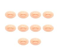 Ycauty Labbra per Pratica in Silicone a Bocca Aperta 3D 10 Pezzi, Modello Realistico di Labbra Finte per Materiale Didattico per la Formazione delle per il Trucco Permanente (Light Skin)