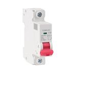 YCB6H-63 1P 18mm Miniature Circuit Breaker MCB Din Rail Breaking Capacity 6A/10A/16A/20A/25A/32A AUOQKQUT(6A)