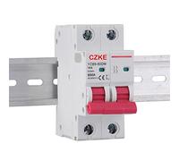 YCB9-80DM 2P DC MCB 6KA 500V Mini interruttore 16A 20A 25A 32A 40A 50A DC Protezione di sicurezza Protettori di dispersione a terra (Color : 2p, Size : 25A)