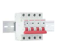 YCB9-80DM 4P 6kA DC 1000V DC Interruttore utilizzato for la protezione di sicurezza del sistema fotovoltaico Protettori di dispersione a terra (Color : 4p, Size : 25A)