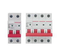 YCB9-80DM DC 2P 4P Interruttore automatico 6kA utilizzato for il fotovoltaico DC 500V/1000V Protezione curva di intervento 1 pz(Size:4P,Color:80A)