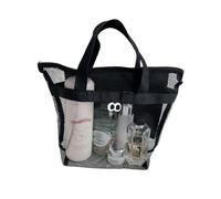 YCBMINGCAN Borsa per il trucco 2024 Premium Trucco Borsa per il trucco da viaggio multistrato alla moda in PU scaldamani ricaricabile 2 parti borse, Nero/1, taglia unica