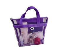 YCBMINGCAN Borsa per il trucco 2024 Premium Trucco Borsa per il trucco da viaggio multistrato alla moda in PU scaldamani ricaricabile 2 parti borse, Lilla-1, taglia unica