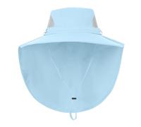 YCBMINGCAN Cappello da sole a tesa grande, protezione UV 50, per bambini, con protezione per il collo, per ragazze e ragazzi, cappello da pescatore, cappello estivo traspirante, cappello da spiaggia