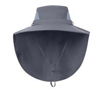 YCBMINGCAN Cappello da sole a tesa grande, protezione UV 50, per bambini, con protezione per il collo, per ragazze e ragazzi, cappello da pescatore, cappello estivo traspirante, cappello da spiaggia