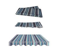 YCBTPS 3 x 2,5 m tessuto di ricambio per patio Awning Retractable Deck Shade Cover impermeabile Outdoor Canopy (blu 4 x 1,5 m/13 x 5 ft)