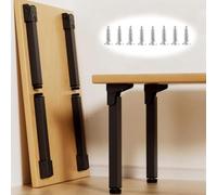 YCBTPS 4PCS Gambe Da Scrivania In Metallo 40cm Gambe De Tavolo Pieghevoli, Piedini Di Supporto Per Mobili Da Tavolo Per Mobili TV, Piedi Di Tavoli Ricambio(60cm/24in)