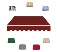 YCBTPS - Copertura di ricambio per veranda impermeabile retrattile, 300 x 250 cm (rosso, 4,5 x 2,5 m), protezione durevole per tetti da giardino, terrazza