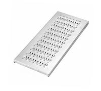 YCBTPS Griglia di Scarico per Esterni, Canaletta Scolo Acqua Piovana in Acciaio Inox 304, Coperture per Fognatura Resistente, Griglia Carrabile per Garage(58 * 10cm/22.8 * 3.9in)