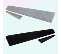 YCBTPS Rampa per Marciapiedi Altezza 1-10cm, Rampa di Soglia Portatile, Rampa di Ingresso Leggere, Rampa Cordolo per Robot Spazzini, Superficie Antiscivolo(Gray,100cm*22cm*10cm)