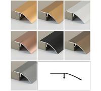 YCBTPS Striscia di Soglia in Alluminio Profilo di Transizione Striscia di Transizione per Pavimenti Riduttore di Soglia con Dislivello di 12-20mm(Bronze)