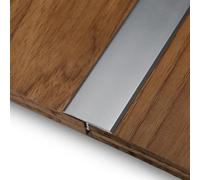 YCBTPS Striscia di Transizione Soglia di Dislivello Pavimento Profilo A T Binario in Acciaio Inox per Pavimenti in Laminato Vinilico(Gray)