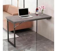 YCBTPS Tavolo A Muro Pieghevole Per Piccoli Spazi, Tavolo Da Pranzo Ribaltabile, Scrivania De Computer Galleggiante, Tavolino A Scomparsa Ribalta Da Cucina(Gray,120x60cm(47x24in))