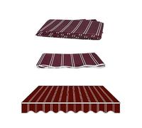 YCBTPS - Telo di ricambio per tenda da giardino, 3 x 2,5 m, copertura retrattile per terrazza, impermeabile, telo parasole (rosso, 7 x 2,5 m)