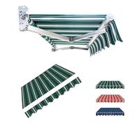 YCBTPS - Tessuto di ricambio durevole Canopy da 3 m, 4 m, 5 m, 6 m, 7 m, per esterni e patio, impermeabile, colore verde (8 x 6,5 ft/2,5 x 2 m)