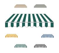 YCBTPS - Tessuto di ricambio per giardino, patio, balconi, esterni, impermeabile, resistente, 4,5 x 3,5 m