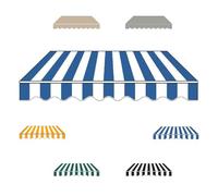 YCBTPS - Tessuto di ricambio per giardino, patio, balconi, esterni, impermeabile, resistente all'acqua (6 x 3,0 m/20 x 10 ft)