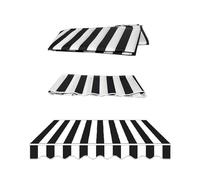 YCBTPS - Tessuto di ricambio per patio, 3 x 2,5 m, impermeabile, per esterni (nero, 3,5 x 2,5 m/12 x 8 ft)